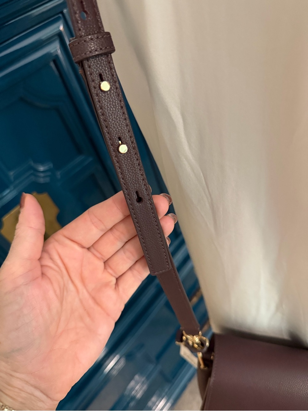 Kate Spade Voyage Small Grain textured Shoulder /Crossbody Bag, chocolate brown - Picture 10 of 10